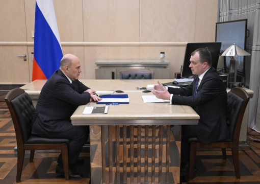 Встреча Председателя Правительства Российской Федерации Михаила Мишустина с руководителем Росстандарта Антоном Шалаевым